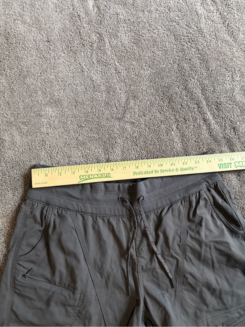 The North Face Women's Charcoal Drawstring Athletic Shorts - Picture 2 of 6